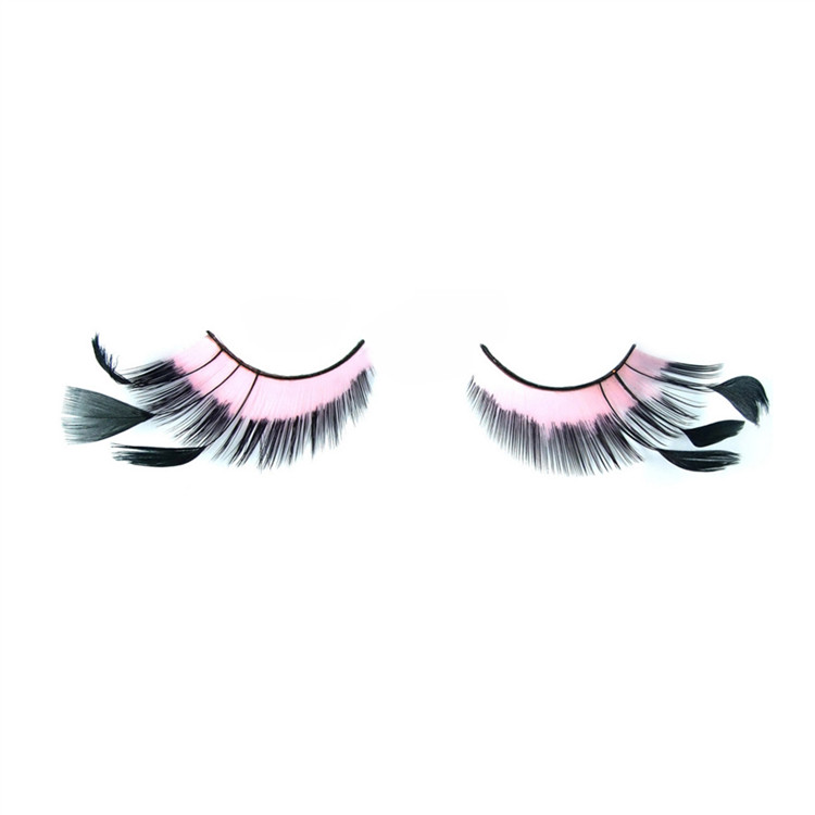 Premium natural feather false eyelashes Y-7